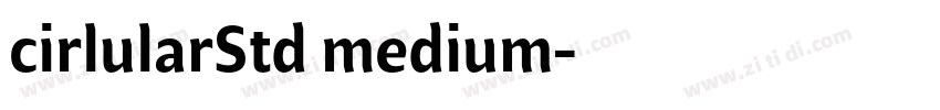 cirlularStd medium字体转换